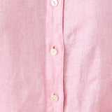 Sea View Metallic Linen Button Down