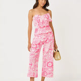 25" Mandalay Wide Leg Crop PantWomen - Bottoms - PantsLILLY PULITZERThe Printed Peach Savannah