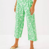 25" Mandalay Wide Leg Crop PantWomens - Bottoms - PantsLILLY PULITZERThe Printed Peach Savannah