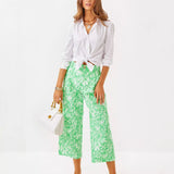 25" Mandalay Wide Leg Crop PantWomens - Bottoms - PantsLILLY PULITZERThe Printed Peach Savannah