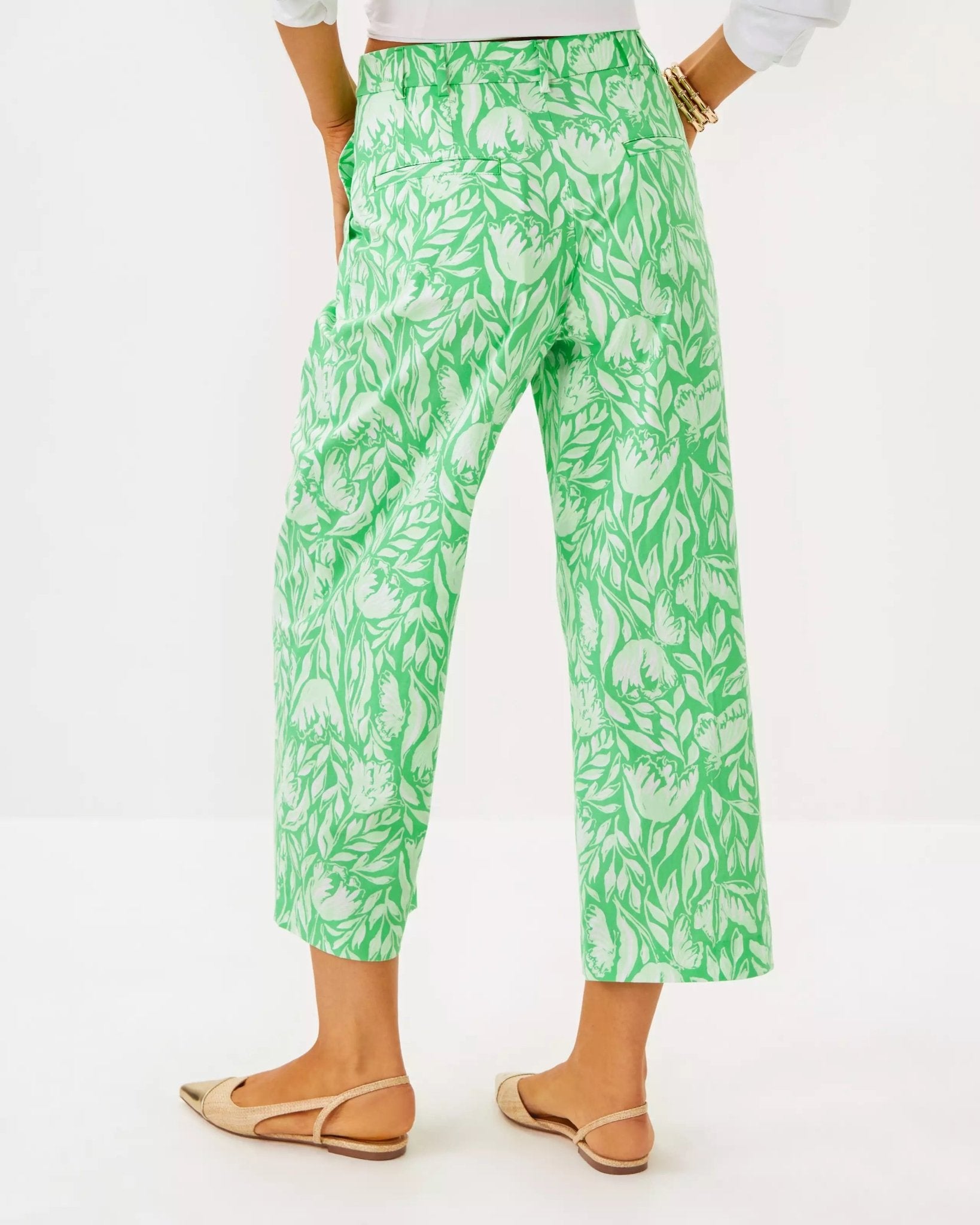 25" Mandalay Wide Leg Crop PantWomens - Bottoms - PantsLILLY PULITZERThe Printed Peach Savannah
