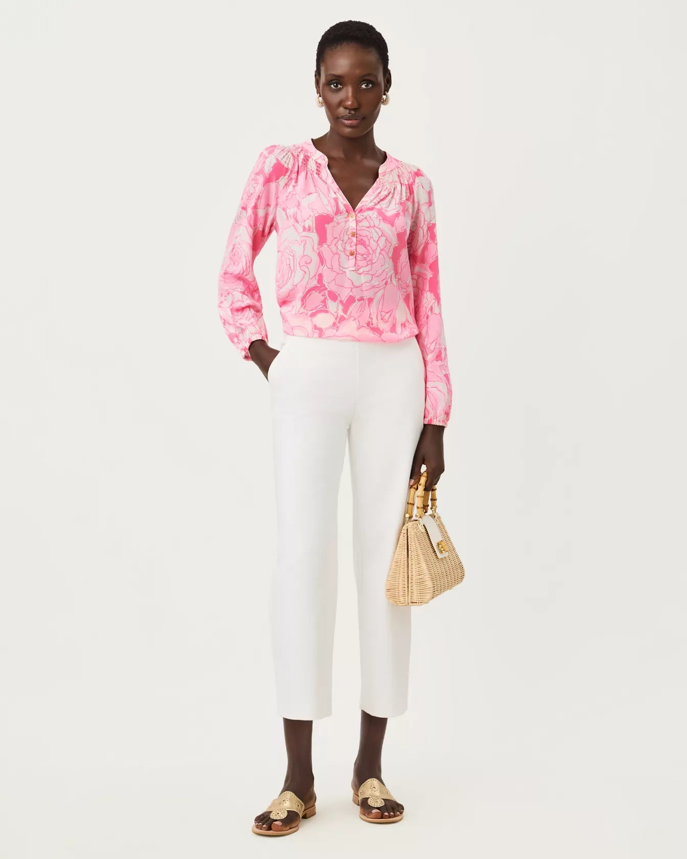 26" Sarissa High Rise Crop PantLILLY PULITZERThe Printed Peach Savannah