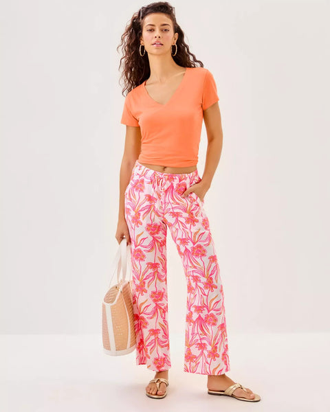 27" Brawley Linen Crop PantHeartland Retail ItemsLILLY PULITZERThe Printed Peach Savannah