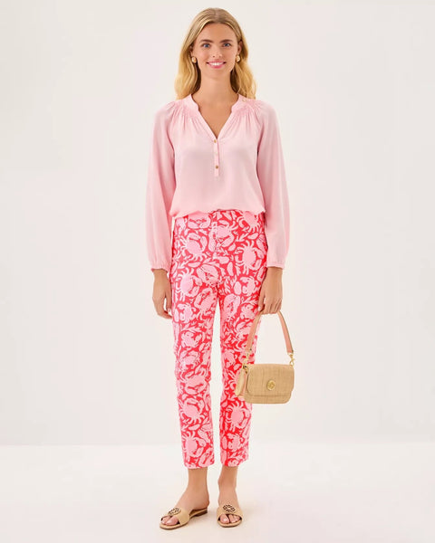 27" Nancee High Rise Crop PantHeartland Retail ItemsLILLY PULITZERThe Printed Peach Savannah