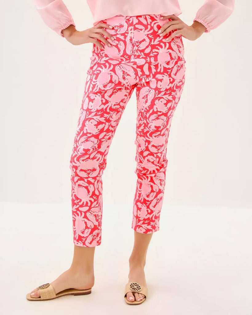 27" Nancee High Rise Crop PantHeartland Retail ItemsLILLY PULITZERThe Printed Peach Savannah