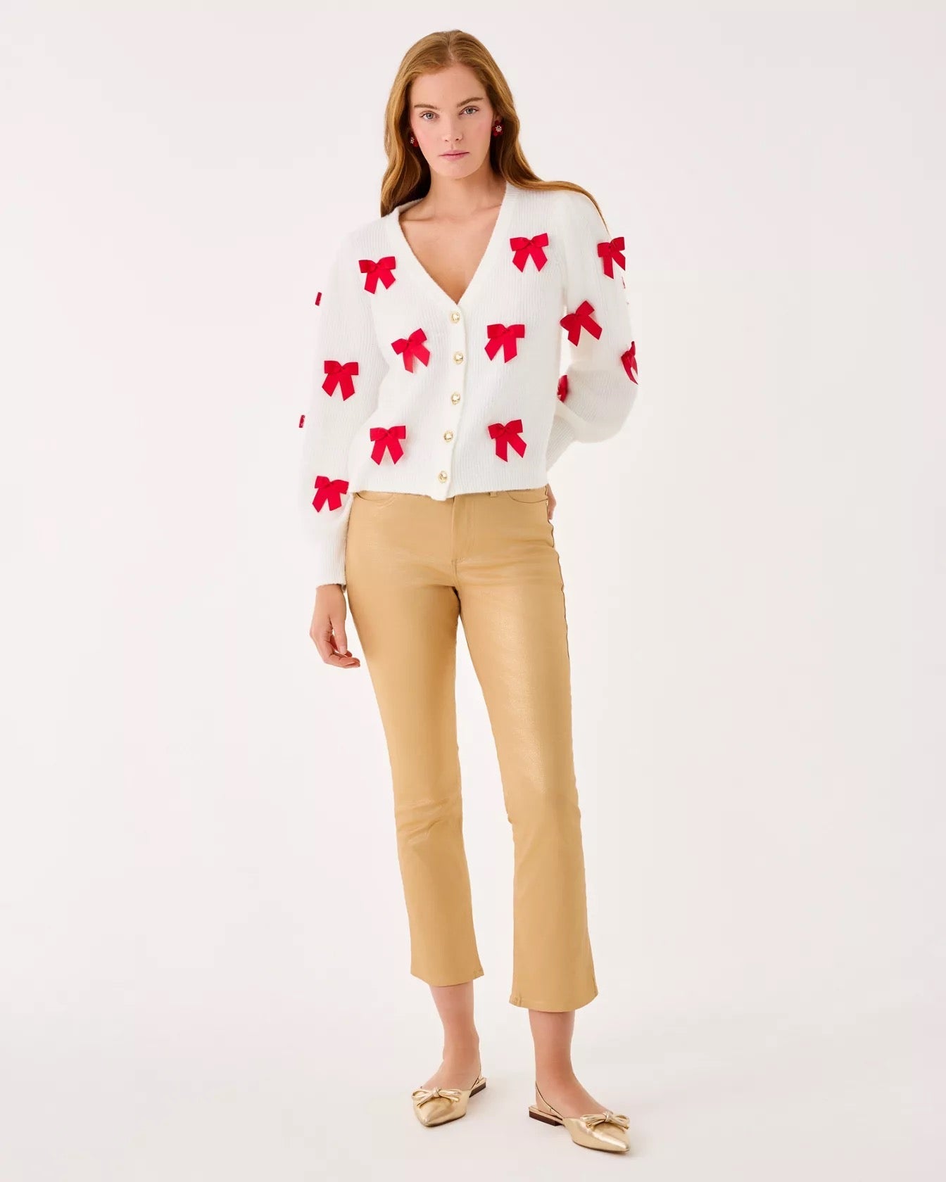 28" Liza Shimmer Crop Flare JeanWomen - Bottoms - PantsLILLY PULITZERThe Printed Peach Savannah