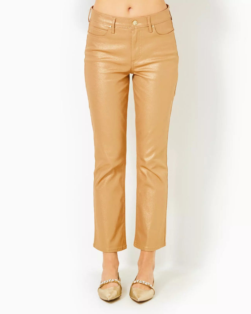 28" Liza Shimmer Crop Flare JeanHeartland Retail ItemsLILLY PULITZERThe Printed Peach Savannah