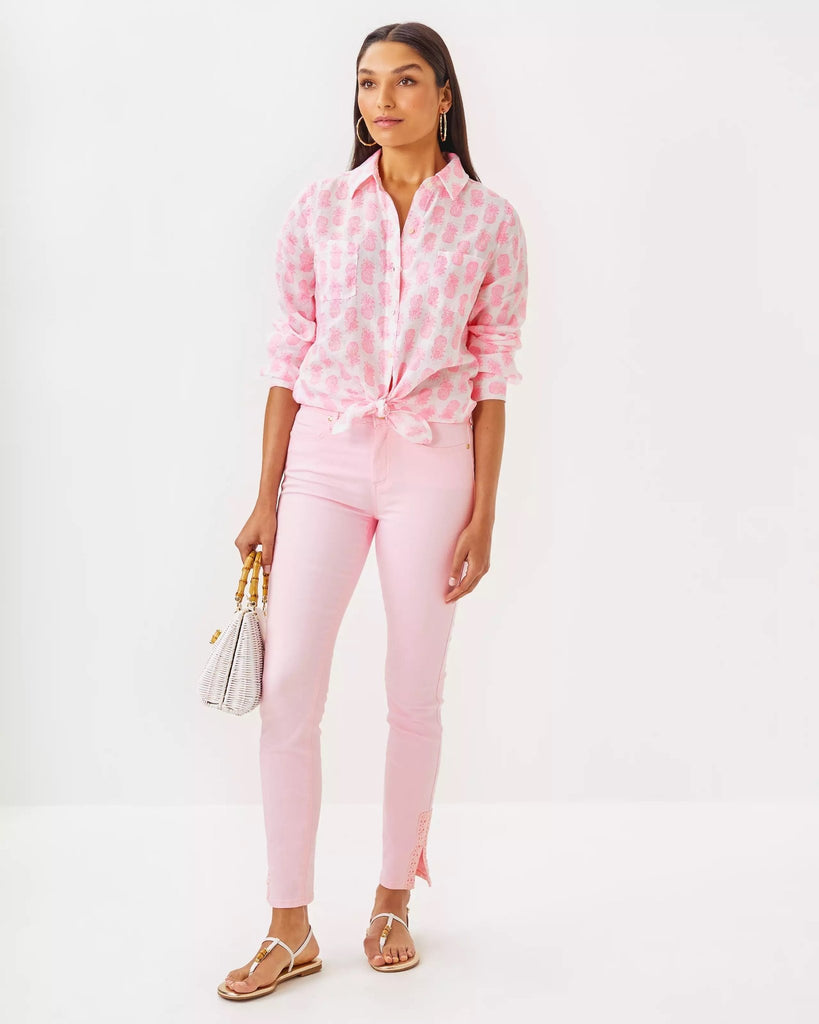 29" South Ocean High Rise Skinny JeanHeartland Retail ItemsLILLY PULITZERThe Printed Peach Savannah
