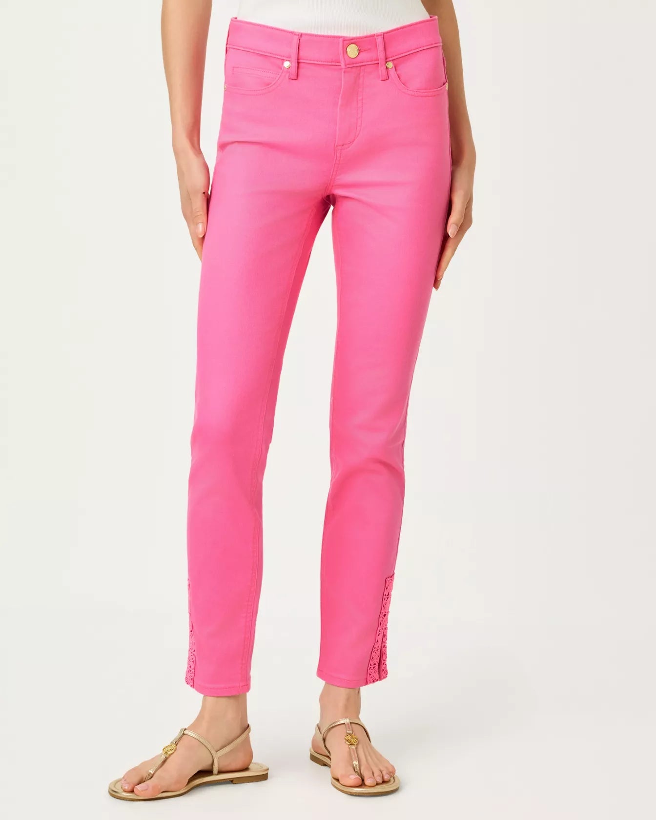 29" South Ocean High Rise Skinny JeanWomen - Bottoms - PantsLILLY PULITZERThe Printed Peach Savannah