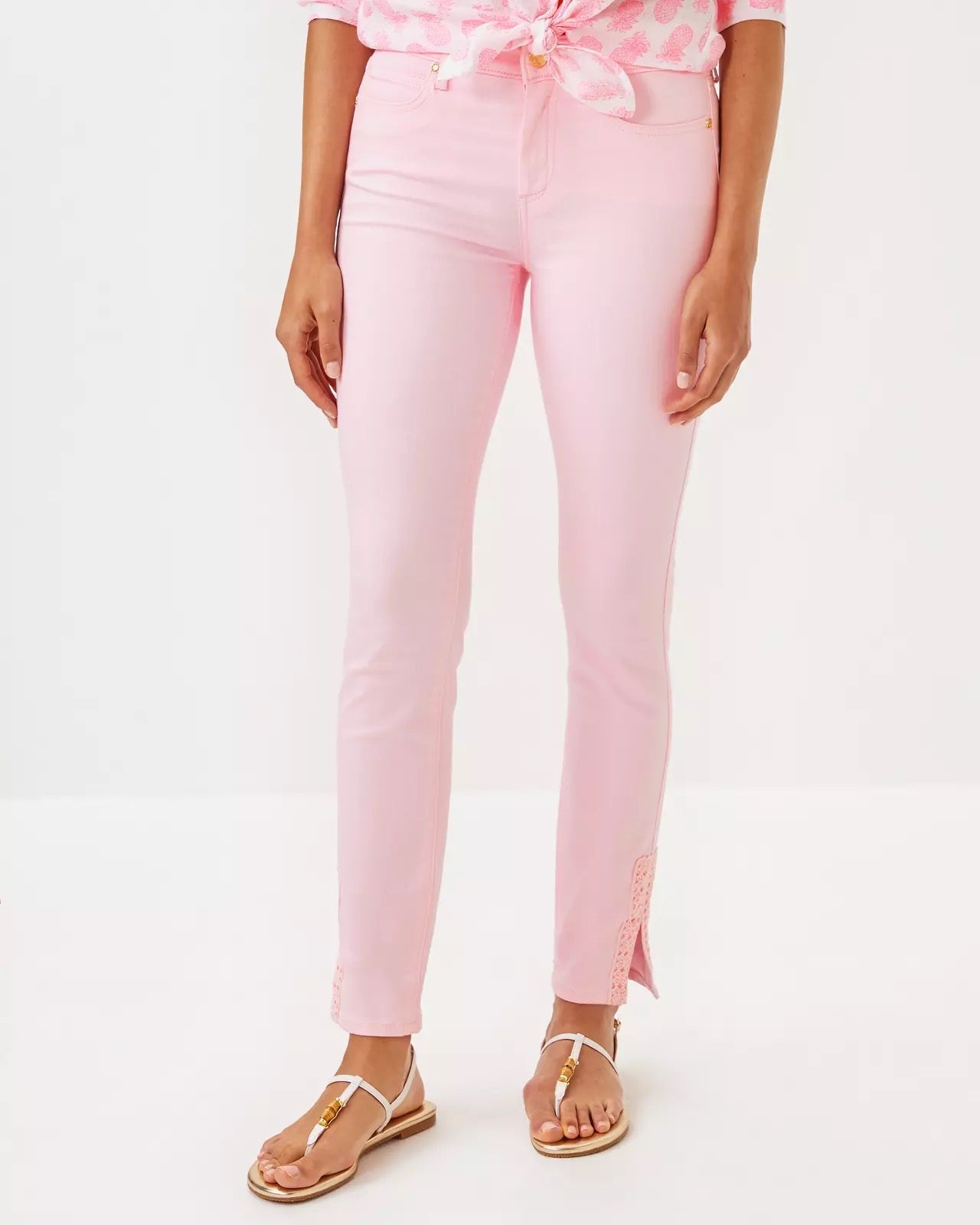 29" South Ocean High Rise Skinny JeanHeartland Retail ItemsLILLY PULITZERThe Printed Peach Savannah