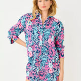 Kwitney Long Sleeve Cotton Cover-Up