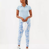 UPF 50+ Luxletic Frida Scallop Polo Top