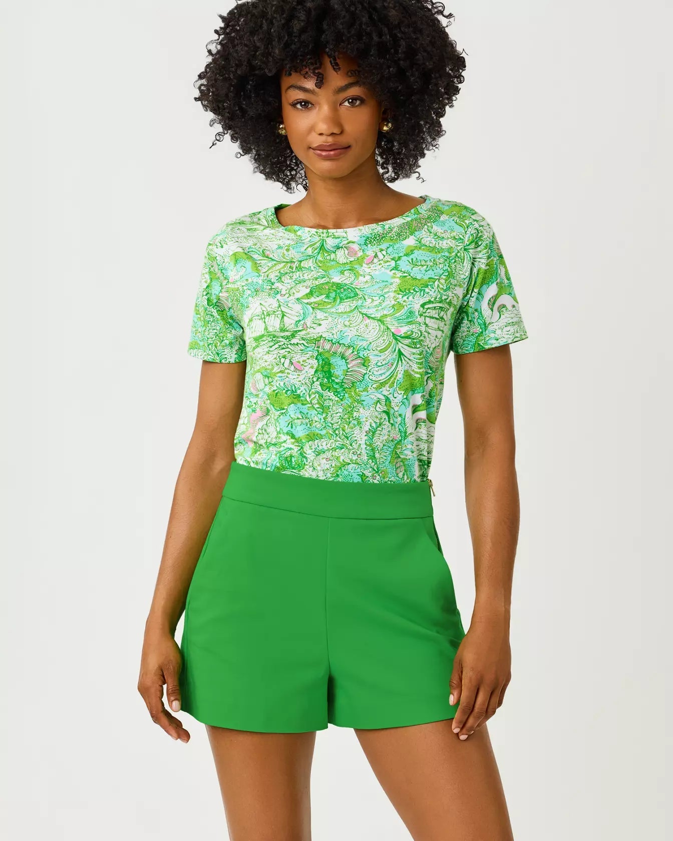 3" Sarissa Stretch ShortWomen - Bottoms - ShortsLILLY PULITZERThe Printed Peach Savannah