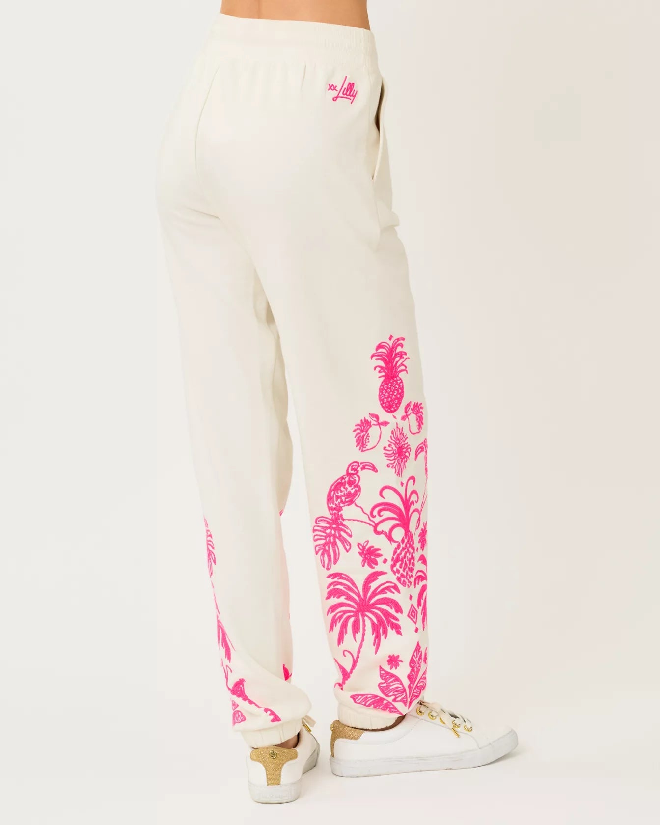 30" Silvie Embroidered JoggerWomens - Loungewear - BottomsLILLY PULITZERThe Printed Peach Savannah