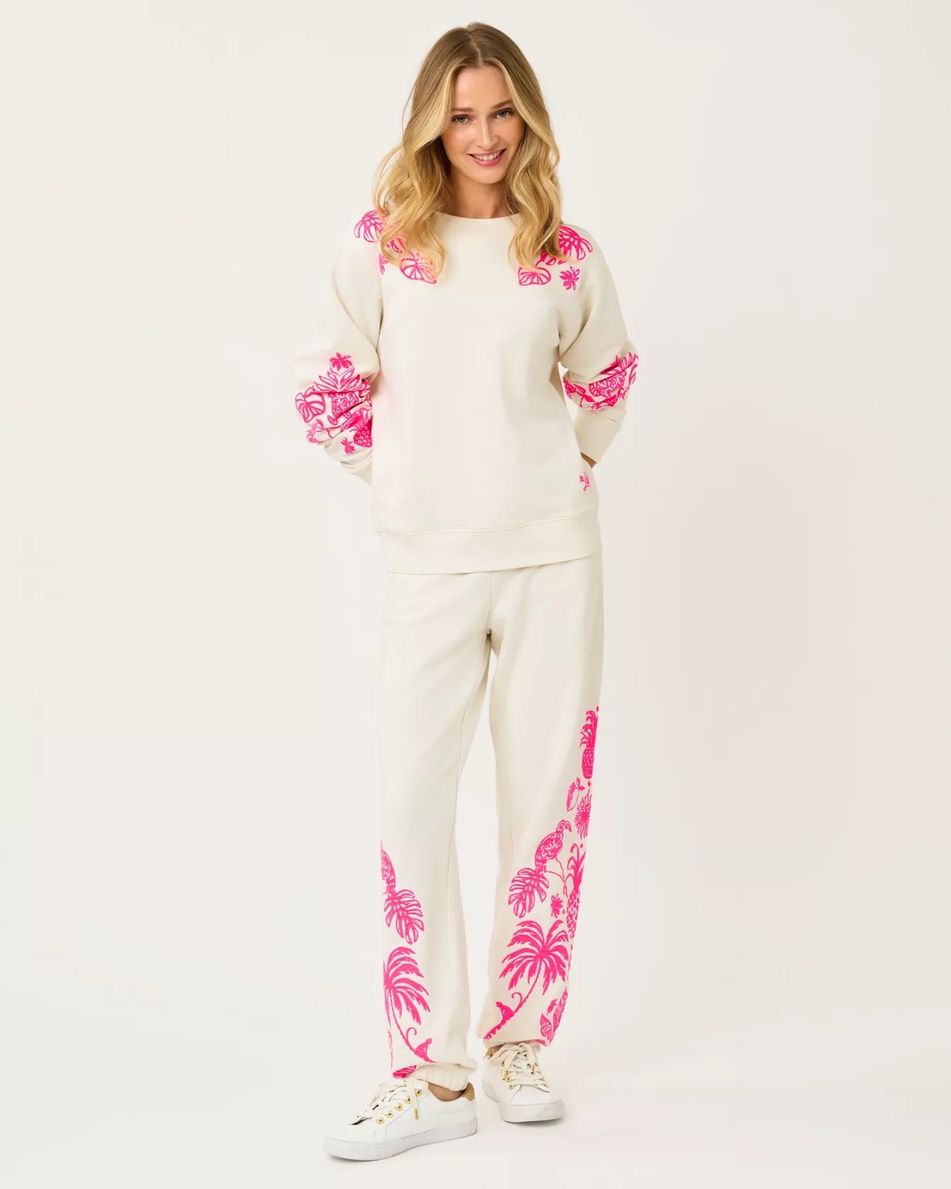30" Silvie Embroidered JoggerWomens - Loungewear - BottomsLILLY PULITZERThe Printed Peach Savannah