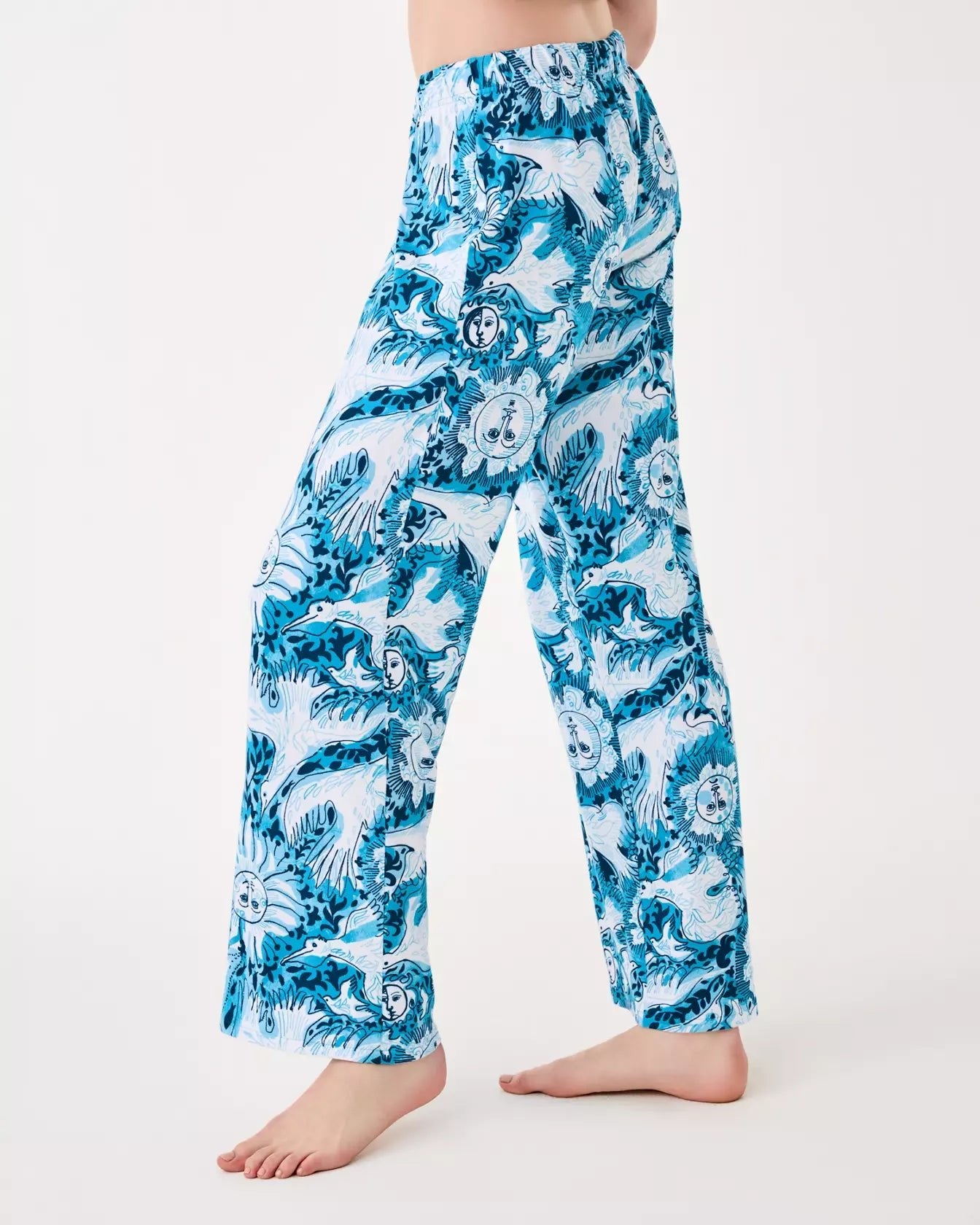 30.5" Pajama Knit PantWomen - Pajama Party - BottomsLILLY PULITZERThe Printed Peach Savannah