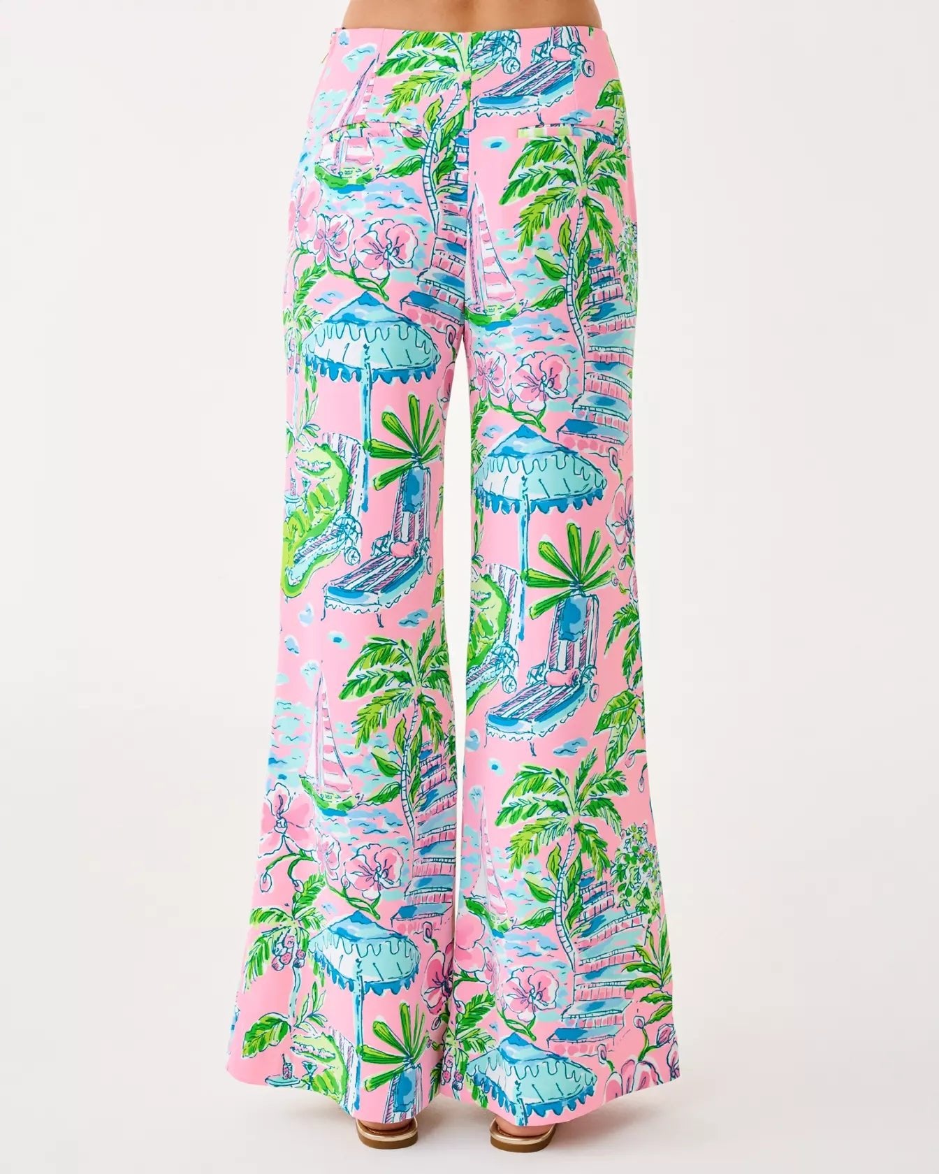 33" Polyanna High Rise Palazzo PantWomen - Bottoms - PantsLILLY PULITZERThe Printed Peach Savannah