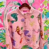Printed Peach x Queen of Sparkles Exclusive Mermaid Sweatshirt