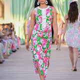 Barberine Stretch Maxi Shift Dress