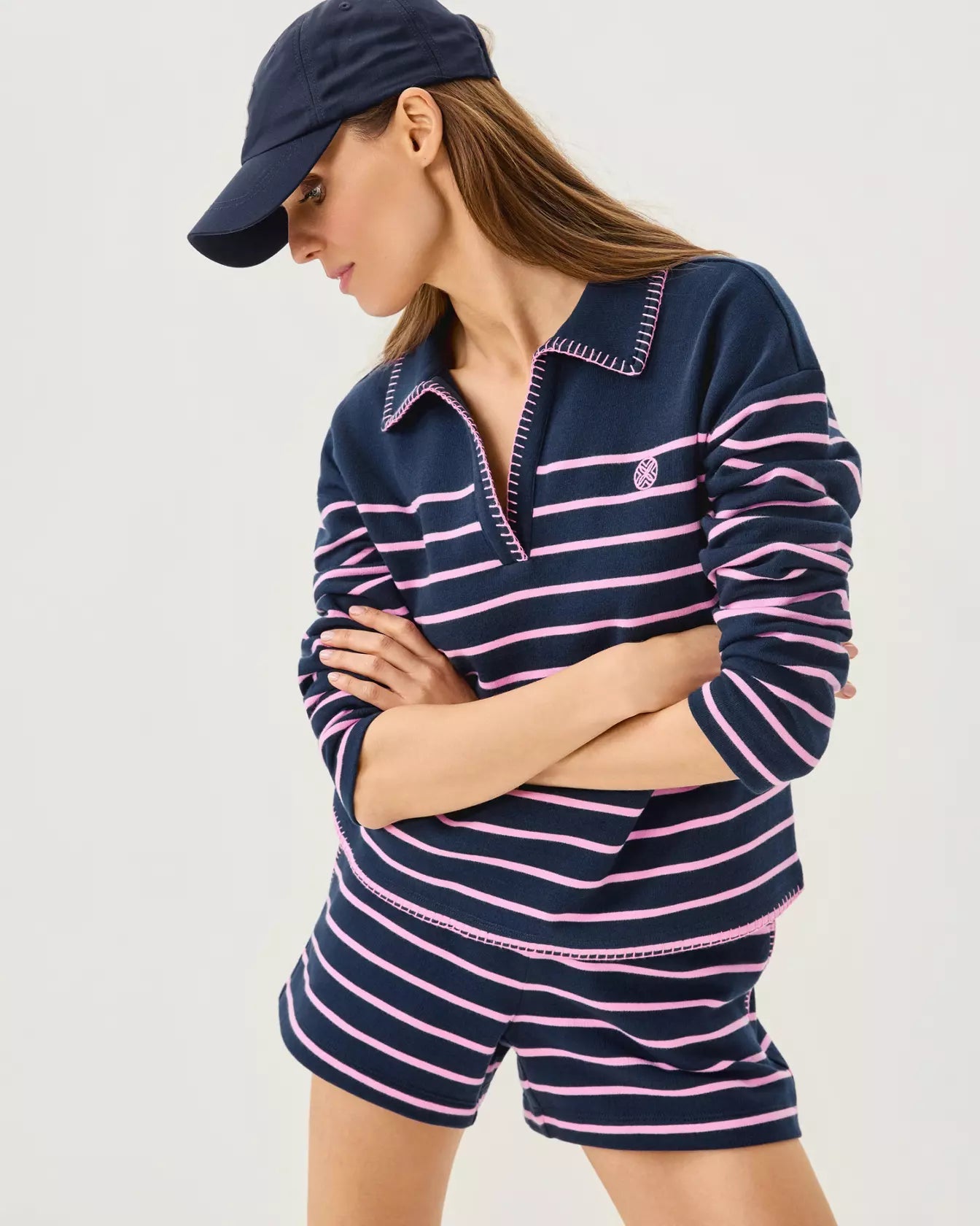 4" Aubra Mid Rise Terry ShortWomen - Loungewear - BottomsLILLY PULITZERThe Printed Peach Savannah