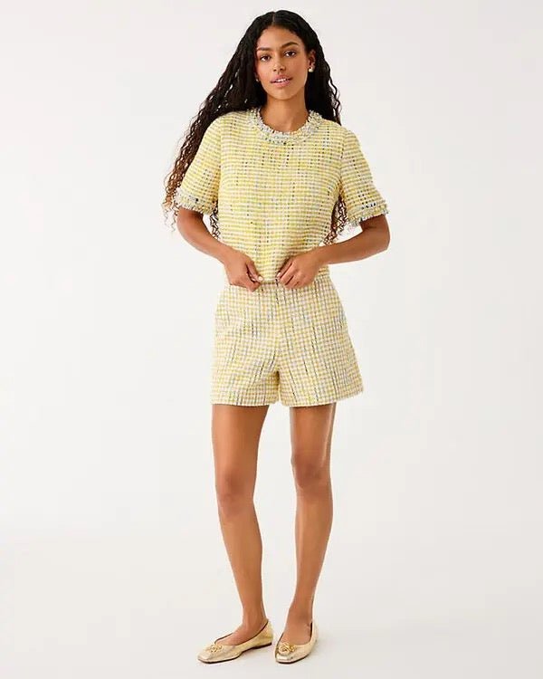 4" Sarissa High Rise Boucle ShortWomen - Bottoms - ShortsLILLY PULITZERThe Printed Peach Savannah