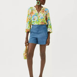 4" Sarissa Stretch Denim ShortLILLY PULITZERThe Printed Peach Savannah