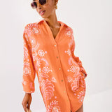 Kwitney Long Sleeve Cotton Cover-Up