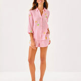 Sea View Linen Button Down Top