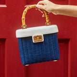 Sienna Top Handle Wicker Bag