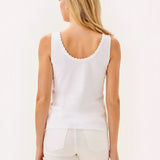 Gabbie Crochet Trimmed Knit Tank Top