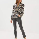 Elanor V-Neck Silk Top