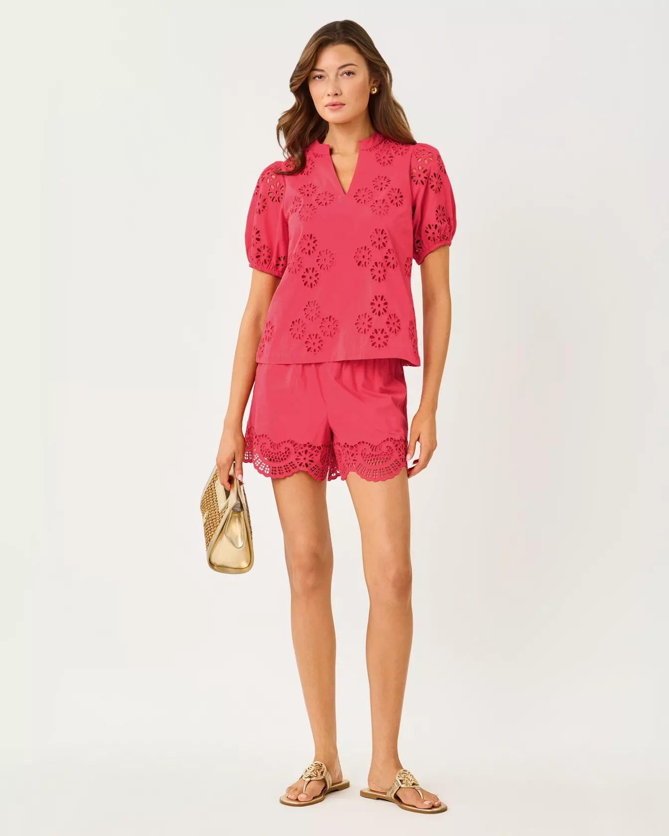 5" Kilah High Rise Eyelet ShortWomen - Bottoms - ShortsLILLY PULITZERThe Printed Peach Savannah
