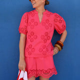5" Kilah High Rise Eyelet ShortWomen - Bottoms - ShortsLILLY PULITZERThe Printed Peach Savannah