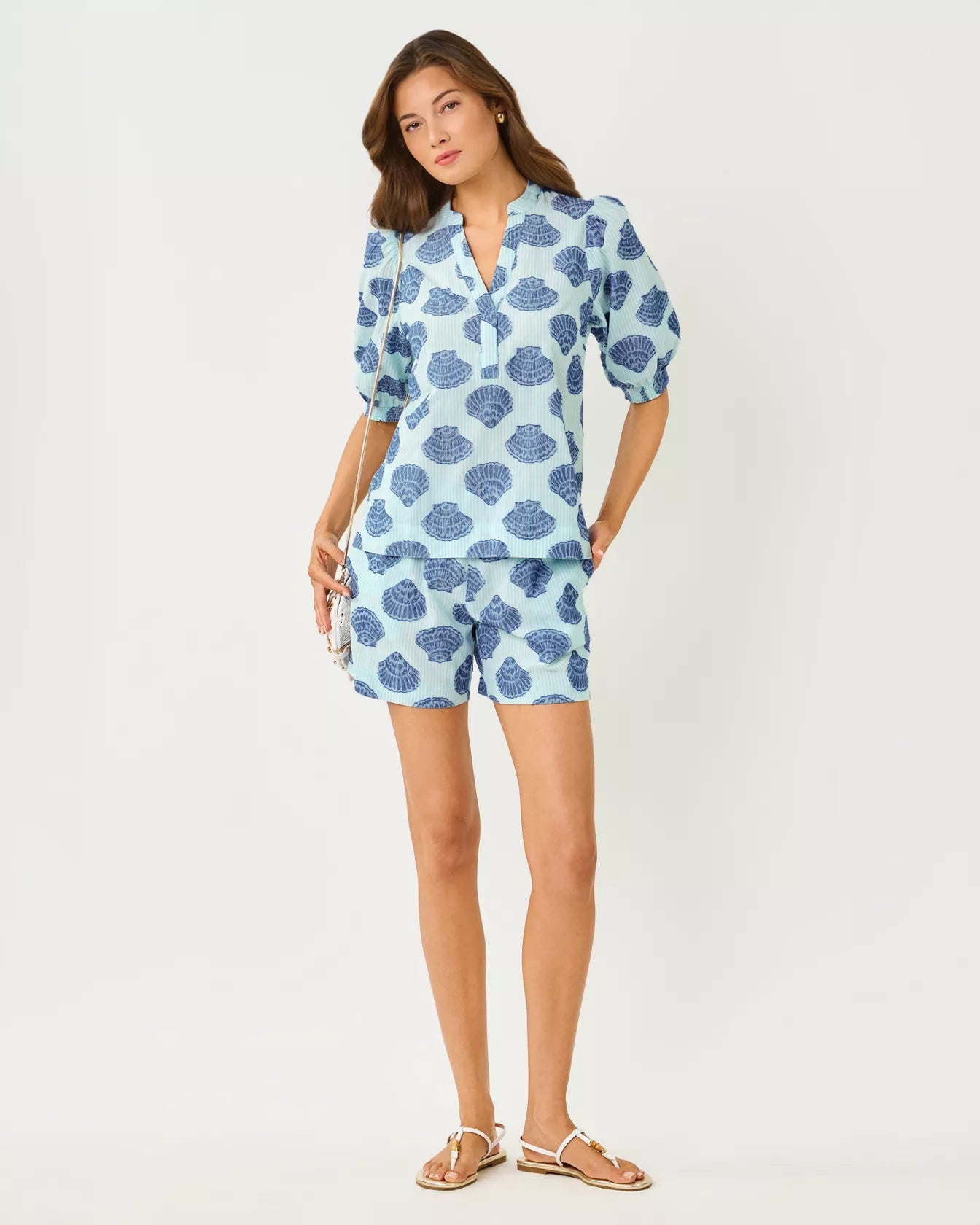 5" Kilah High Rise Stripe Jacquard ShortWomen - Bottoms - ShortsLILLY PULITZERThe Printed Peach Savannah