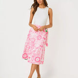 Constance Reversible Midi Wrap Skirt