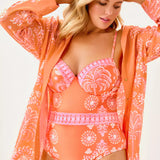 Kwitney Long Sleeve Cotton Cover-Up