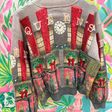 Multi Store at Christmas Time Window Display Cardigan