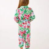 Girls Mini Eleni Velour Pullover