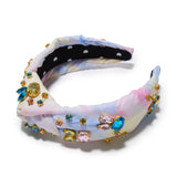 Tulip Field Crystal Bunny Knotted Headband