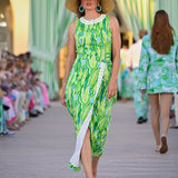 Fresia Stretch Maxi Shift Dress