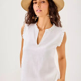 Kavalla Sleeveless Ruffle Top