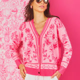 Maralisa Jacquard Cardigan