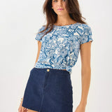 Colette Stretch Denim Skirt