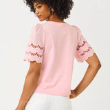 Sebene Eyelet Knit Top