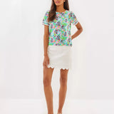 Clairmont Trimmed Knit Top