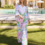 Ocleppo V-Neck Maxi Caftan