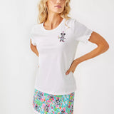 Clairmont Trimmed Knit Tee