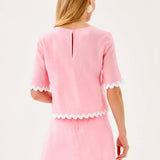 Nik Ric Rac Trim Cropped Top