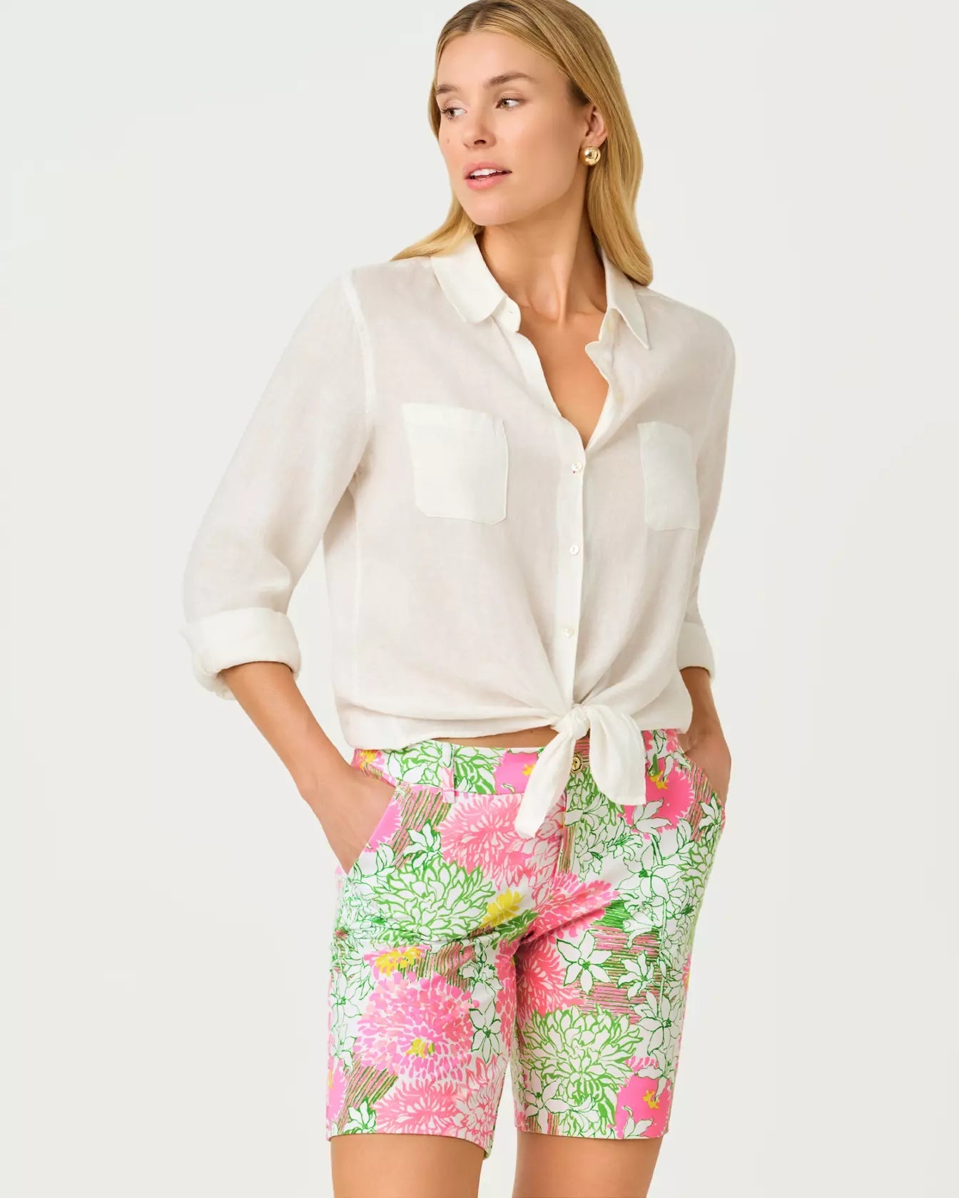 9" Natia Knit ShortWomen - Bottoms - ShortsLILLY PULITZERThe Printed Peach Savannah