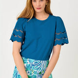 Sebene Eyelet Knit Top